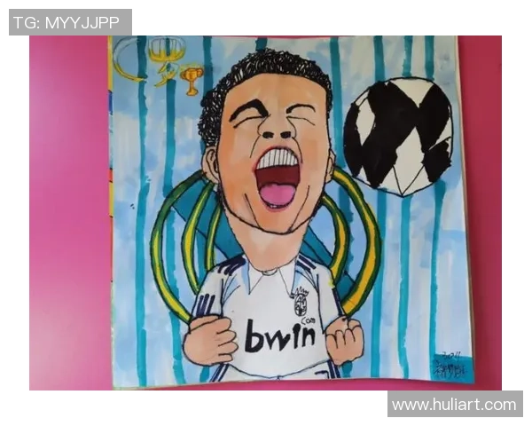 足球场上的星光璀璨 卡通风格呈现多位球星精彩瞬间